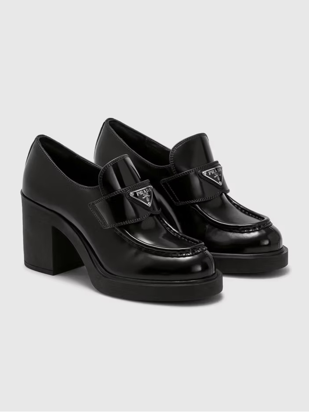 PRADA BLACK LOAFERS